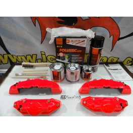 Capas universal + Tinta alta temperatura Foliatec Vermelho N&eacute;on Brilhante
