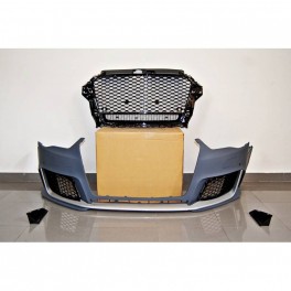Para-choques frontal Audi A3 8V 13-15 Cabrio, Sedan, limousine Look RS3 em plastico