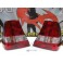 Farois / farolins / lexus traseiros BMW E46 Compact 01-04 fundo vermelho / cristal 