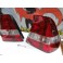 Farois / farolins / lexus traseiros BMW E46 Compact 01-04 fundo vermelho / cristal 
