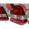 Farois / farolins / lexus traseiros BMW E46 Compact 01-04 fundo vermelho / cristal 