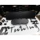 Grelha frontal AUDI A4/S4 B9 15-19 RS4 look com suporte para símbolo em preto brilhante