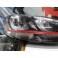 Faróis frontais com luz diurna VW Golf 7 2012-2017 fundo preto GTI LOOK 