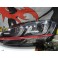 Faróis frontais com luz diurna VW Golf 7 2012-2017 fundo preto GTI LOOK 