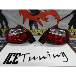 Farois / Farolins Peugeot 206 fundo vermelho cristal 