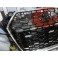 Grelha frontal AUDI A4/S4 B9 15-19 RS4 look com suporte para símbolo cromado e preto brilhante