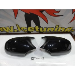Capas / carca&ccedil;a de espelhos preto brilhante BMW Serie 1 E81, E82, E87, E88 M1 look LCI