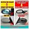 Capas / carcaça de espelhos preto brilhante BMW Serie 1 E81, E82, E87, E88 M1 look LCI