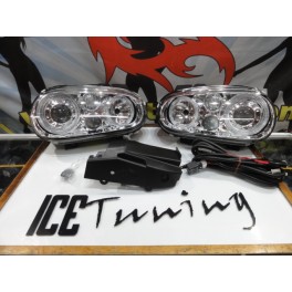 Farois angel eyes fundo cristal VW Golf 4 / IV C/2 anos de garantia