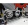 Faróis frontais angel eyes VW Golf 3/III fundo preto