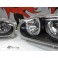 Faróis frontais angel eyes VW Golf 3/III fundo preto