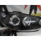 Faróis frontais angel eyes Peugeot 206 96-07 fundo preto