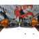 Faróis frontais Honda crx del sol 92-97 JDM Fundo preto + piscas laranja EURO look