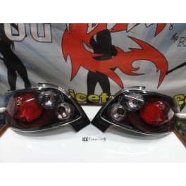 Far&oacute;is / Farolins traseiros tipo lexus Peugeot 206 CC 1998-2008 Fundo Preto 