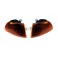 Piscas, faróis, farolins HONDA CIVIC 92-95 3 Portas fundo Laranja escurecido JDM EG3 EG4 EG5 EG6 EJ1 EJ2