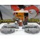 Capas Brembo + Tinta alta temperatura Foliatec Cinza prata marina bay Brilhante