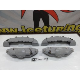 Kit 4 capas de travao universal com tinta de alta temperatura Foliatec Cinza "Circuit grey" brilhante)