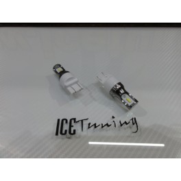 Led SUPER Can Bus T20 / 7443 21/5W 2 POLOS Branco 9.6W, 1050LM 12V para Alfa Romeo Citroen Fiat Opel