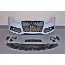 Para-choques frontal + Lip / spoiler Audi A3 8V +16 / Cabrio / Sportback Look RS3 em plastico