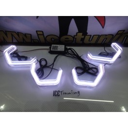 Aros, Argolas Angel Eyes universal BMW serie 1, 2, 3, 4, 5 M4 Look CRYSTAL 3D LED MULTI-COLOR C/WIFI