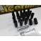 Porcas / Lug Nuts em preto com 32x20mm 14x1.50 Ideal para Tesla e Honda Conjunto 20 Unidades + Chave