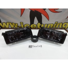 Farois de nevoeiro com luz branca 5000k para BMW E36 1992-1998 PACK M, M3 fundo smoke