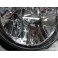 Faróis vw golf 2 / ii fundo cristal c/cruz preta