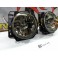 Faróis frontais angel eyes VW Golf 2 / II  fundo cristal 