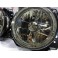 Faróis frontais angel eyes VW Golf 2 / II  fundo cristal 