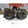 Faróis frontais angel eyes VW Golf 2 / II  fundo cristal 