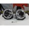 Faróis frontais angel eyes VW Golf 2 / II  fundo cristal 