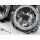 Faróis frontais angel eyes VW Golf 2 / II  fundo cristal 