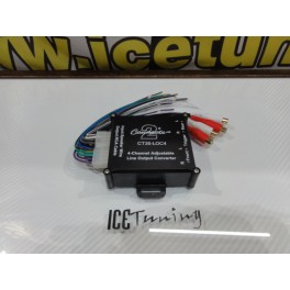 Transformador de sinal alta para baixa, fio de coluna p/ RCA c/remote, p/ radios que nao tenham saida de rca p/ amplificadores