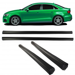 Embaladeiras Audi A3 8V 3 portas / sportback 2012-2020 Look RS3 ABS em plastico