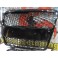 Grelha frontal, Audi A6 C6 05-07 RS LOOK, com suporte para emblema