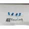 Valvulas de ar universais para jantes em aluminio de cor Azul light