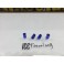 Valvulas de ar universais para jantes em aluminio de cor Azul light