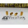 Valvulas de ar universais para jantes em aluminio de cor Dourado light