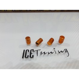 Valvulas de ar universais para jantes em aluminio de cor Laranja