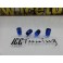 Valvulas de ar universais para jantes em aluminio de cor Azul 