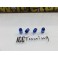 Valvulas de ar universais para jantes em aluminio de cor Azul 