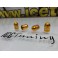 Valvulas de ar universais para jantes em aluminio de cor Dourado 