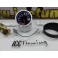 Manómetro da temperatura da agua 40-140º Fundo Preto / smoke c/iluminaçao led branco Depo Racing Japan 52mm de diametro