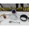 Manómetro da temperatura do óleo 50-150º Fundo Preto / smoke c/iluminaçao led branco Depo Racing Japan 52mm de diametro