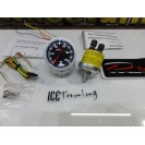 Manômetro eléctrico da Pressão do óleo 10 bar Fundo Preto c/iluminação led branco Depo Racing Japan