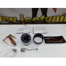 Manômetro eléctrico da Voltagem 8-18 V Fundo Preto / smoke c/iluminação led branco Depo Racing Japan 52mm de diametro