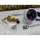 Manómetro conta-rotações para veículos a gasolina 0-10000rpm Fundo Preto / smoke c/iluminação led branco Depo Racing Japan
