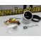 Manómetro conta-rotações para veículos a gasolina 0-10000rpm Fundo Preto / smoke c/iluminação led branco Depo Racing Japan