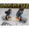 Pisca / farois / farolins laterais honda civic, crx, crx del sol, logo, s2000 fundo smoke