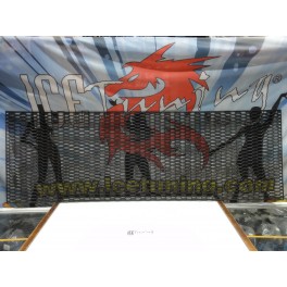 Rede / grelha universal em favo de mel com 120 X 40cm em ABS (pl&aacute;stico) para para-choques, spoilers, entrada de ar etc